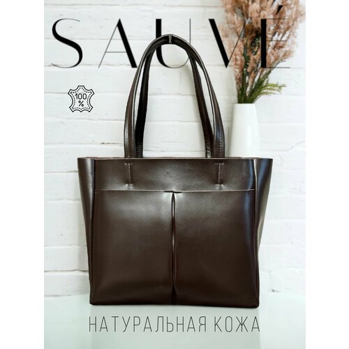 Сумка шоппер , коричневый