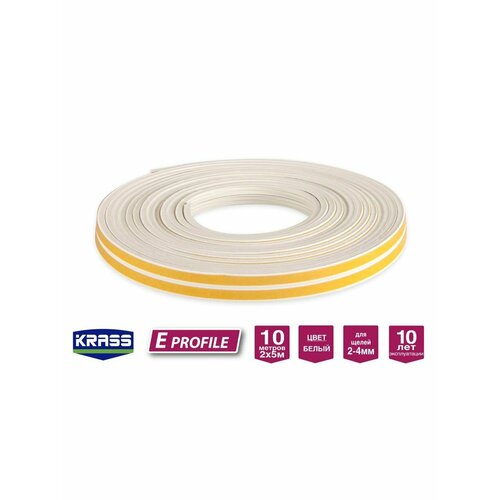 KRASS Уплотнитель самоклеящийся для окон и дверей Е10 коричневый 572₽