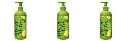Green Love Жидкость для мытья посуды, Итальянский лимон, 500 мл, 3 шт