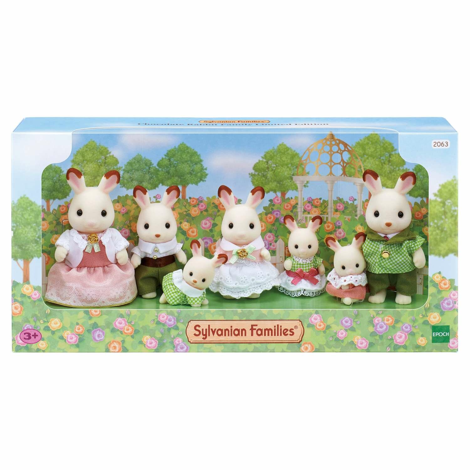 Sylvanian Families Набор Семья шоколадных кроликов с малышами 2063 с 3 лет