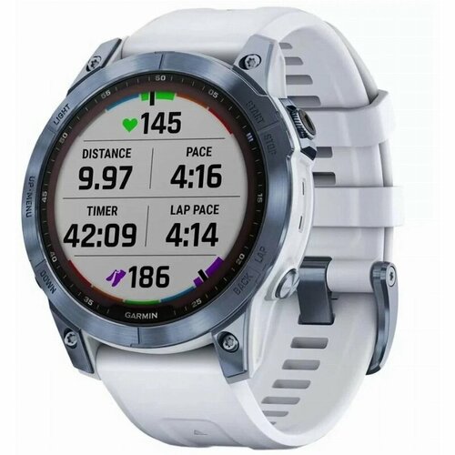 Умные часы Garmin Fenix 7 Sapphire Solar 47 мм Wi-Fi синий минерал 8998000₽