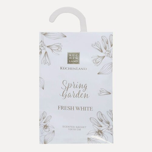 Изображение товара Саше ароматическое Kuchenland, 10х19 см, Spring Garden, Fresh white