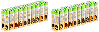 Алкалиновые батарейки GP АA Super Alkaline 15А, 20 шт, 2 уп.