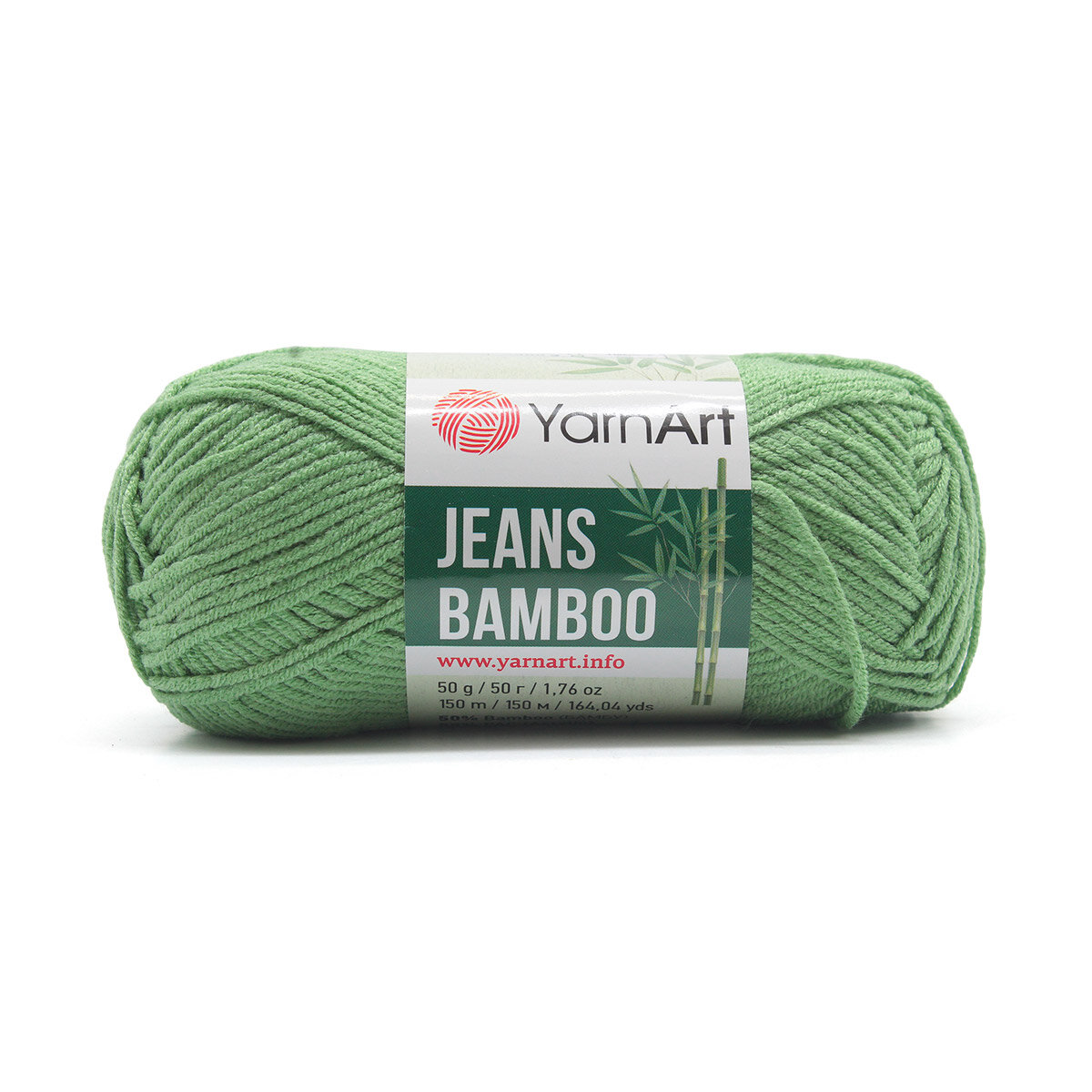 Пряжа для вязания YarnArt 'Jeans bamboo' 50гр 150м (50% бамбук, 50% полиакрил) (138 мятный), 10 мотков