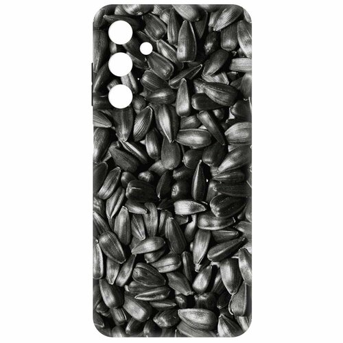 Чехол-накладка Krutoff Soft Case Семечки для Samsung Galaxy A25 5G (A256) черный чехол накладка krutoff soft case корги для samsung galaxy a25 5g a256 черный