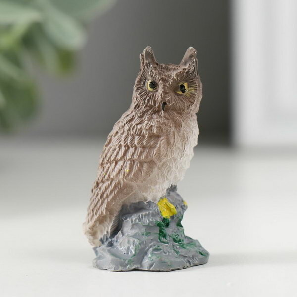 фото Сувенир полистоун "Лесной филин" 2х2.7х4.7 см
