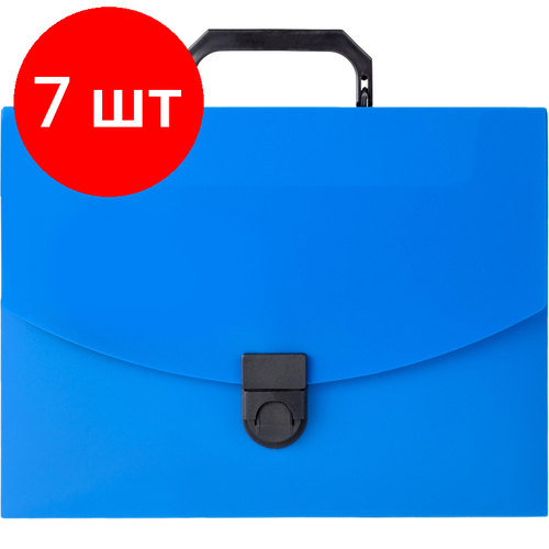 Комплект 7 штук, Папка-портфель пласт. ATTACHE A4/06 30мм синий папка портфель attache a4 06 30мм синий