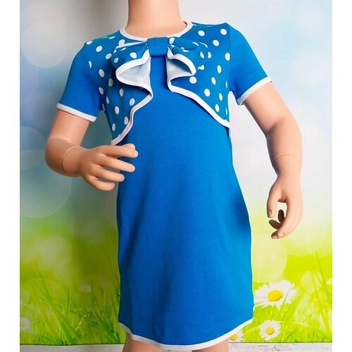 Платье Энди, размер 122, голубой