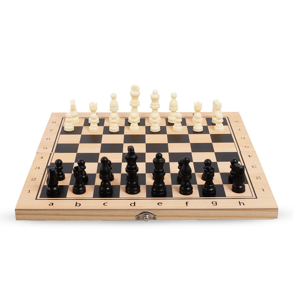 Настольная игра 3 в 1 шахматы, шашки, нарды 34х34 см (W7783) — фото 1