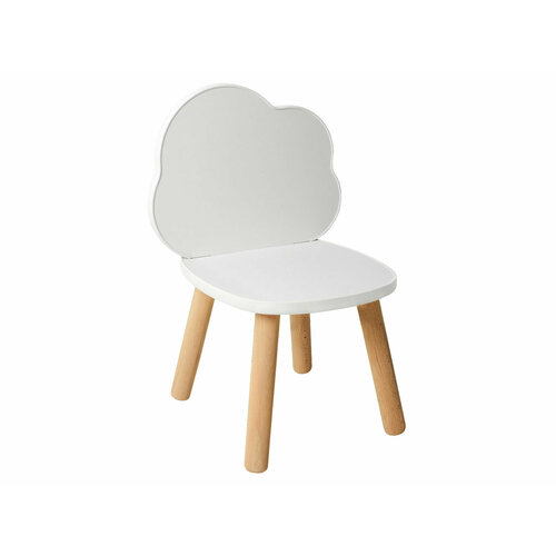 Детский стульчик Первый Мебельный Облачко Белый Натуральный 3000₽