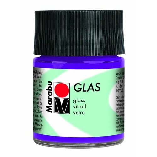 Краска витражная на водной основе Marabu Glas 50 мл аметист 736₽