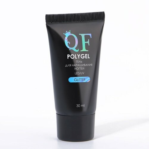 Гель POLYGEL для ногтей для наращивания LEDUV 30мл GLITTER SJ78 накл QF 615₽