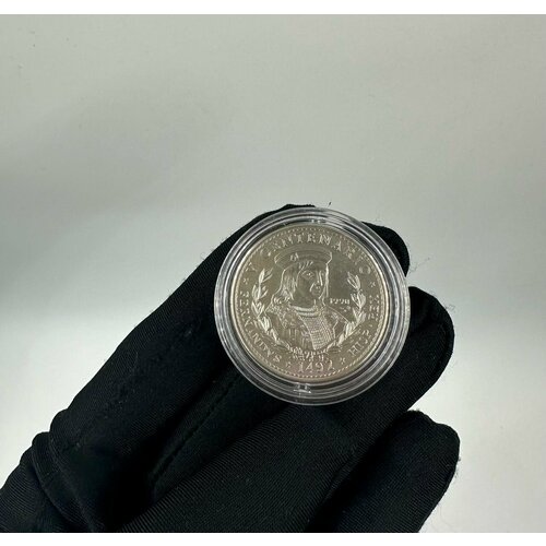 Монета Куба 1 песо 1990 год 500 лет Открытия Америки Фердинанд II UNC клуб нумизмат монета 10 динерс андорры 1992 года серебро 500 лет открытия америки