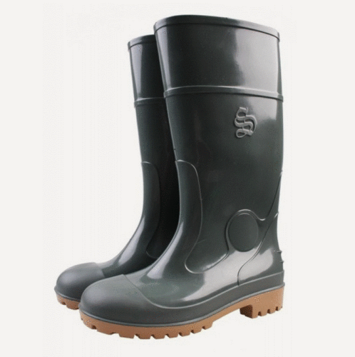 Изображение товара Сапоги мужские ПВХ (40 см) оливковые, размер 42, водоотталкивающие, резиновые