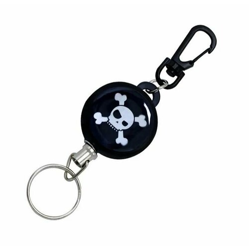 Бирка для ключей, лаковая фактура, серый