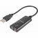 Аудио адаптер внешняя звуковая карта USB-A на 3.5мм на 2 гнезда D...