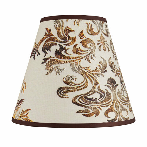 RAZSVET Абажур для бра и люстры 16 см E14 золотистый узор Razsvet RZ-0815-1-15