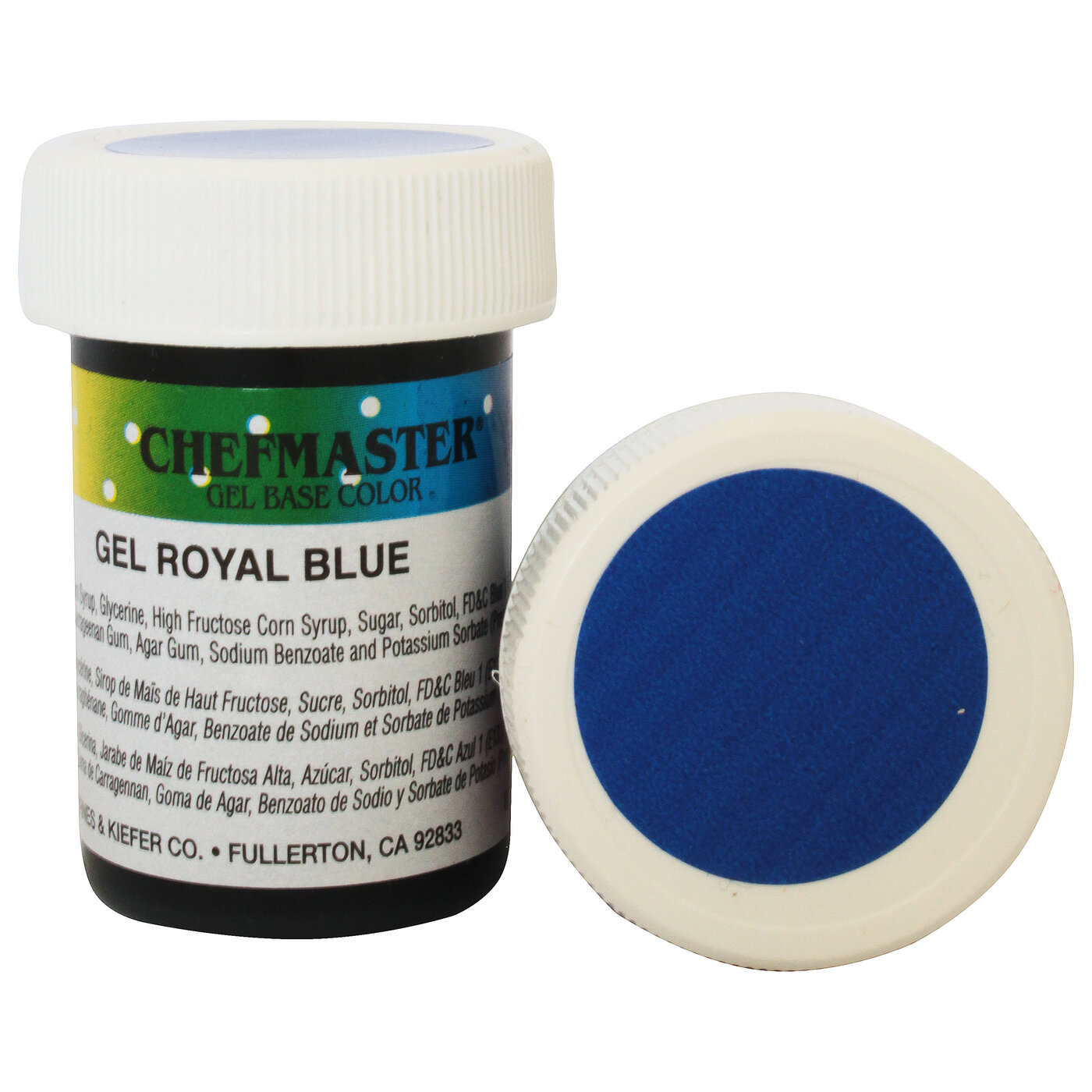 Краска Синий королевский гелевая концентрир. Royal Blue Chefmaster, 28 гр.