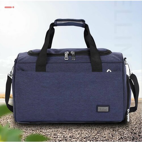 фото Сумка спортивная b-fly, 30 л, 24х29х49 см, ручная кладь, синий