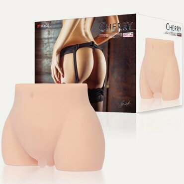 Изображение товара 66662 Kokos Cherry. Мастурбатор с вибрацией и ротацией, вагина и анус