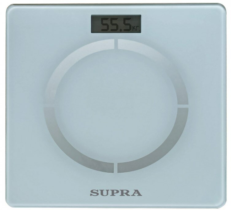 Весы напольные электронные Supra BSS-2055B макс.180кг белый - фото №1