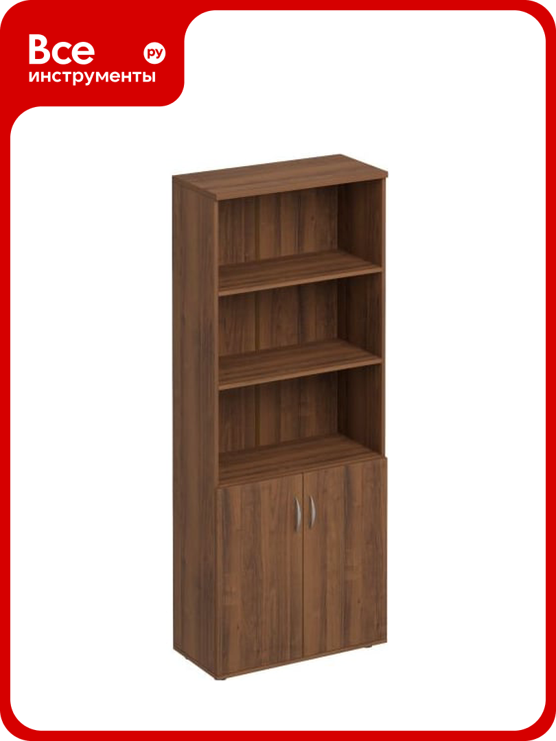 Шкаф для документов Юнитекс Комфорт полузакрытый 80_38_200 орех французский К.371_ОФ