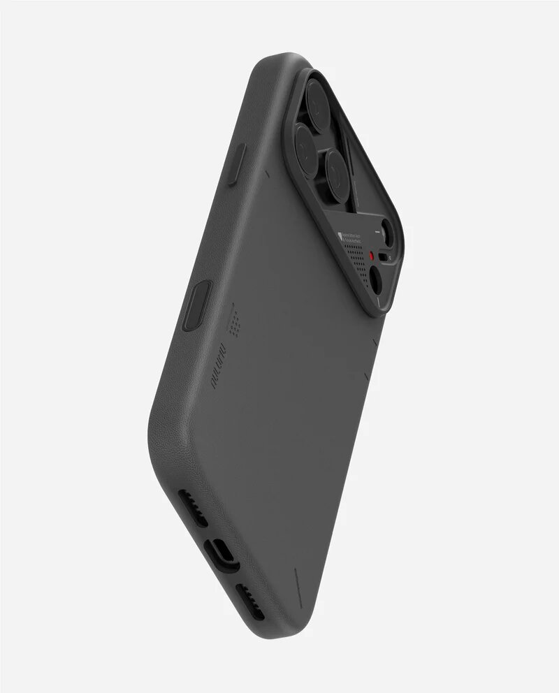 Чехол для iPhone 17 Pro Max series, Aulumu A17 Vegan Leather, черный — фото 1