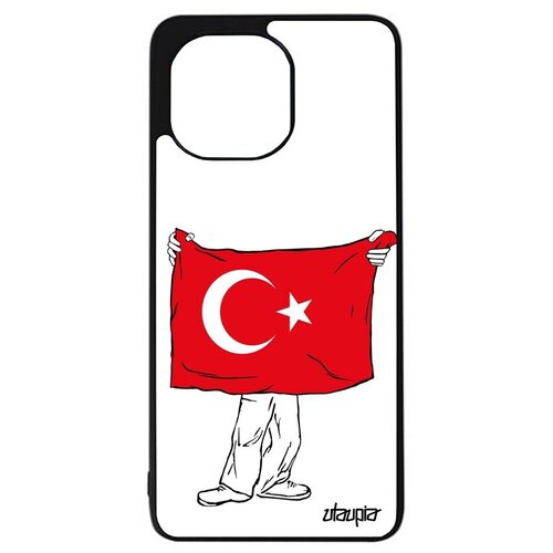 фото Дизайнерский чехол для мобильного // xiaomi mi 11 lite // "флаг туниса с руками" государственный страна, utaupia, белый