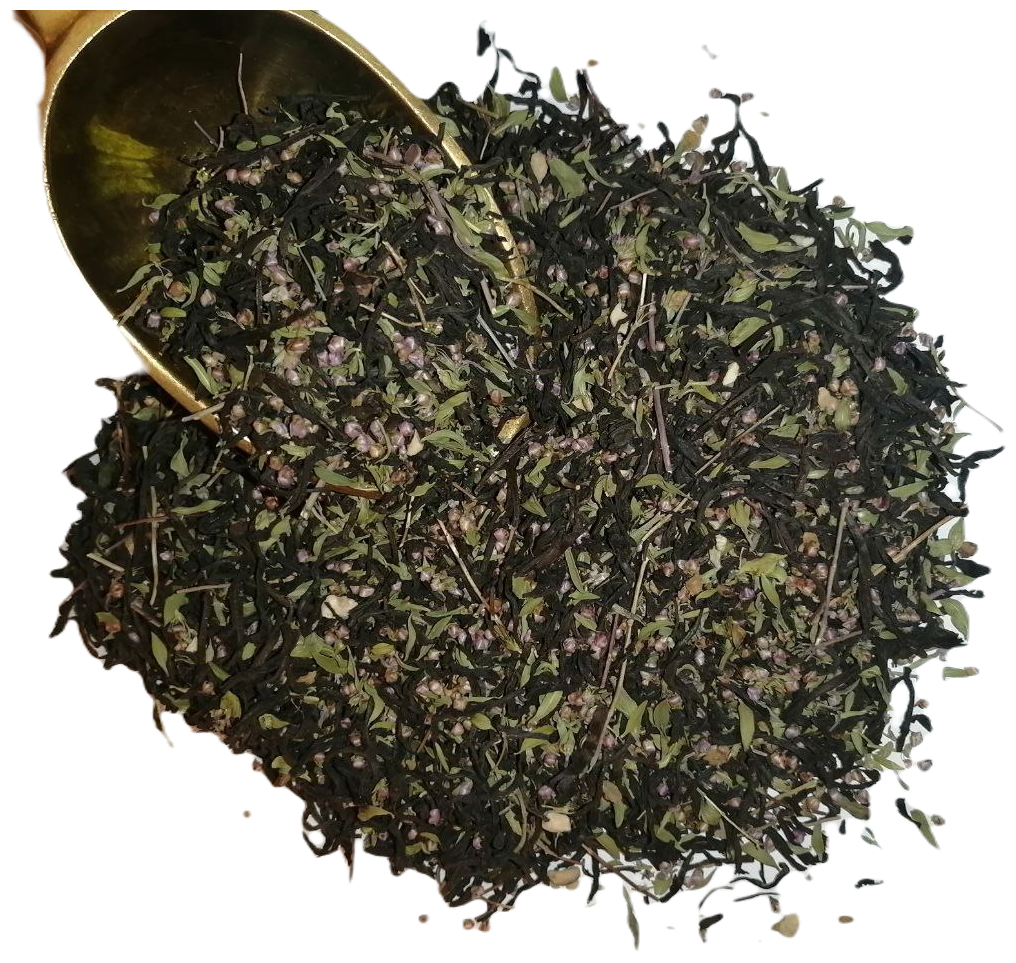 Черный чай с чабрецом Премиум, 500гр / настоящий листовой Индийский Ассам с горным чабрецом / тимьян / чай с травами/ витаминный сбор / чабрец сушеный - фотография № 2