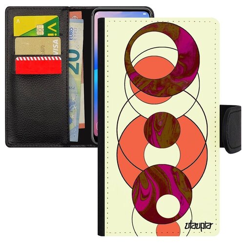 фото Защитный чехол-книжка на мобильный // apple iphone 6 plus // "круги" эффект геометрия, utaupia, зеленый