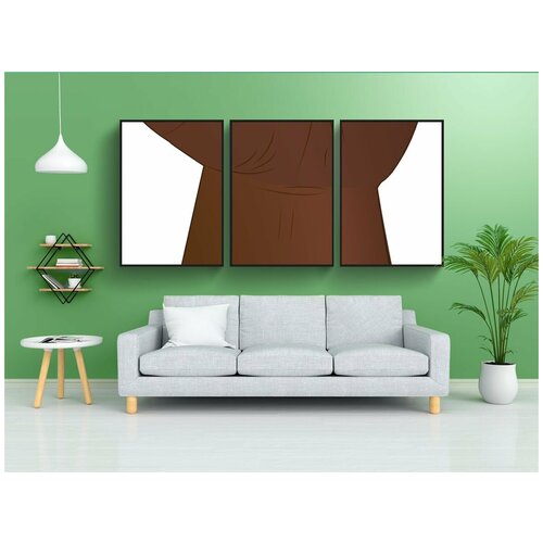 фото Набор модулных постеров для интерьера "кулак, рука, революция" 60x90 см. в тубусе, без рамки lotsprints