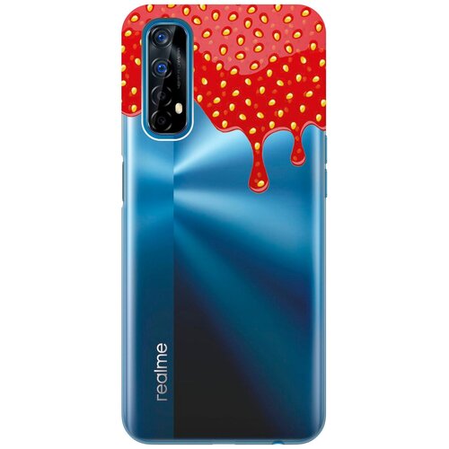 Силиконовый чехол на realme 7, Рилми 7 с 3D принтом Jam прозрачный силиконовый чехол на realme 7 рилми 7 с 3d принтом road прозрачный