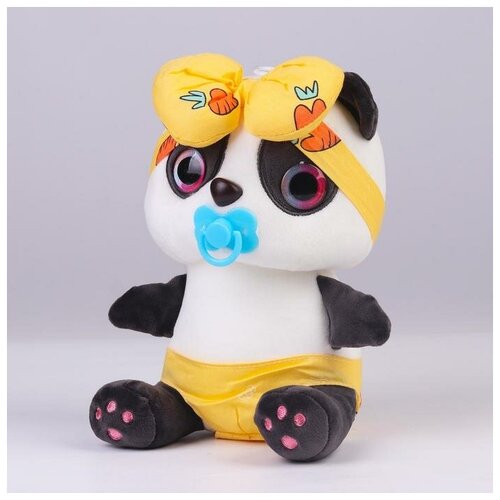 Мягкая игрушка «Панда с соской», цвета микс