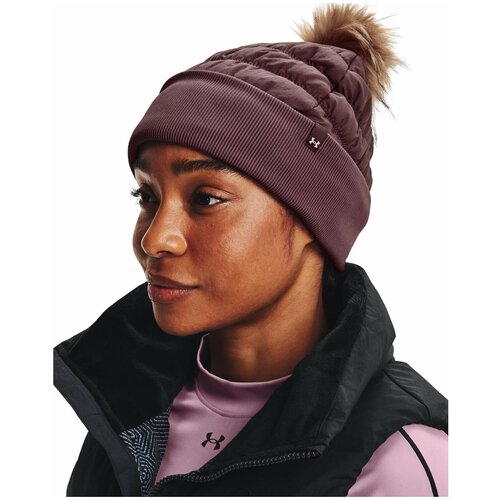 фото Шапка under armour storm insulated coldgear infrared beanie размер osfm, ash plum