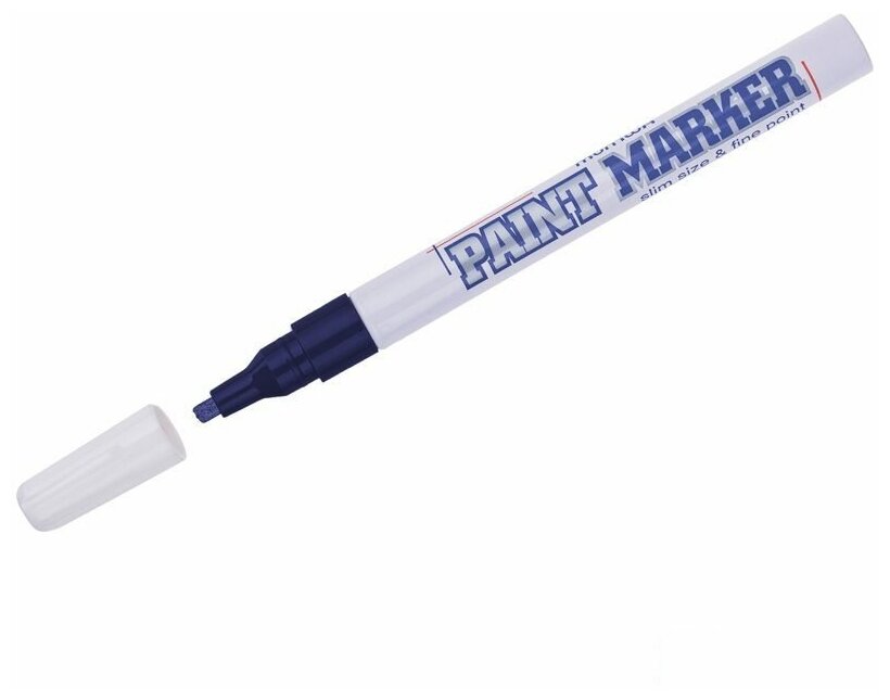 Маркер-краска MunHwa Slim (2мм, фиолетовый, нитро-основа) алюминий/пластик, 1шт. (SPM-09)
