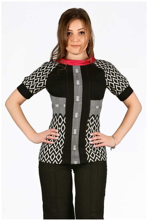 Блуза  SettyS Collection, повседневный стиль, трикотажная, размер 44