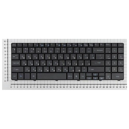 Клавиатура для ноутбука Acer Aspire 5516 5517 eMachines G525 черная, плоский Enter клавиатура keyboard для ноутбука emachines гор enter zeepdeep mp 08g63su 698