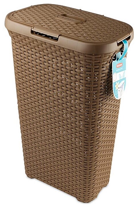 Корзина для белья Curver natural style 40 л коричневая (00709-213-00) - фото №1