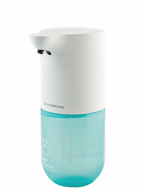 SimpleWay Дозатор для жидкого мыла, для ванны, диспенсер для жидкого мыла сенсорный, автоматический, синий, 300 мл