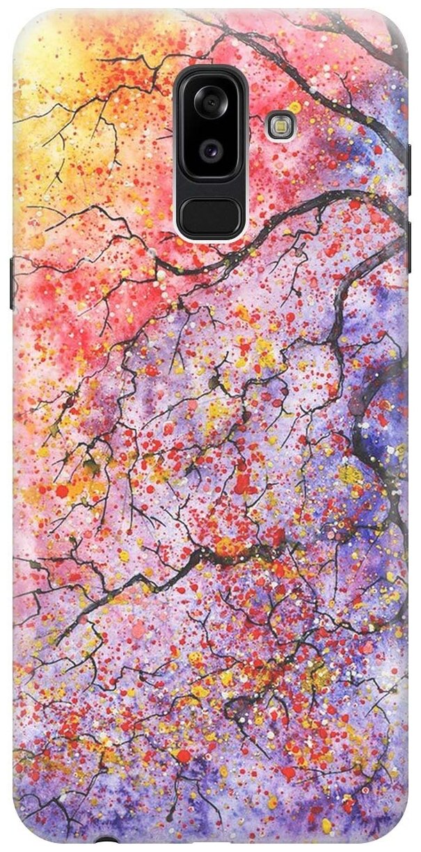 RE:PAЧехол - накладка ArtColor для Samsung Galaxy J8 (2018) с принтом "Лето в ветках"