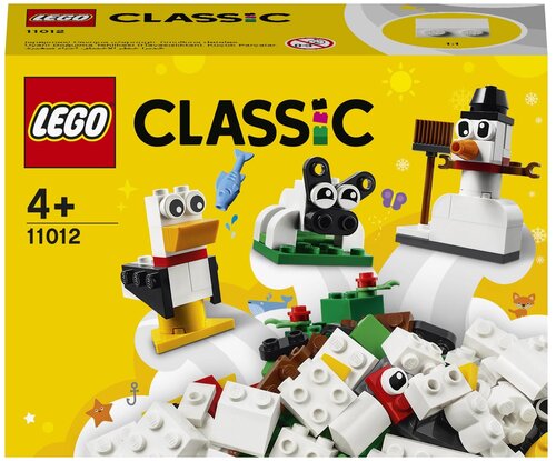 Конструктор LEGO Classic 11012 Белые кубики, 60 дет.