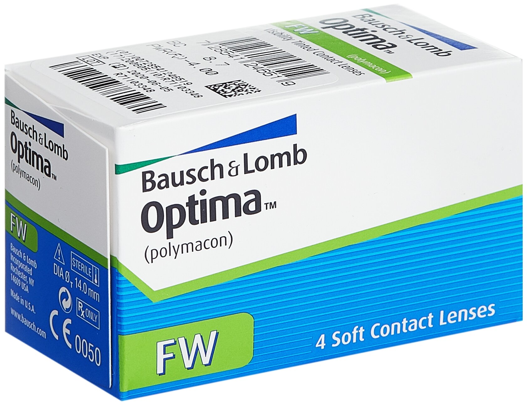 Контактные линзы optima fw 4 шт 8,4, -2,25 bausch+lomb Bausch & Lomb - фото №10