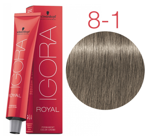 Schwarzkopf Professional IGORA ROYAL 8-1 Игора Роял Светлый русый сандрэ 60 мл. SKP NEW