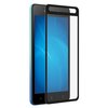DF / Закаленное стекло с цветной рамкой (fullscreen+fullglue) для телефона Itel A25 смартфона Ител А25 DF itColor-02 (black) / черный - изображение