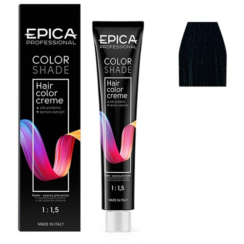EPICA Professional Color Shade крем-краска для волос, 1.0 черный холодный, 100 мл
