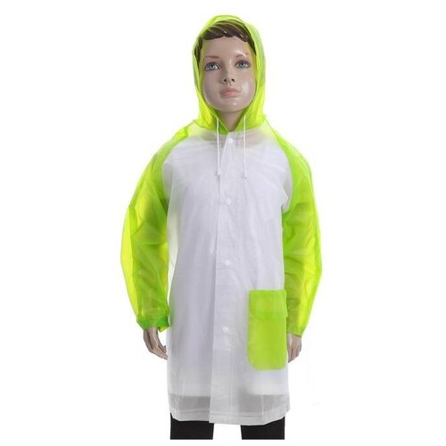 фото Дождевик детский «гуляем под дождём», зелёный, l нет бренда