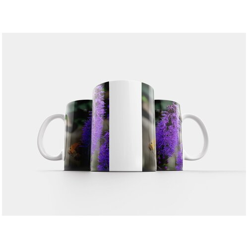 фото Кружка "бабочка, макрос, фиолетовый" 320 мл lotsprints