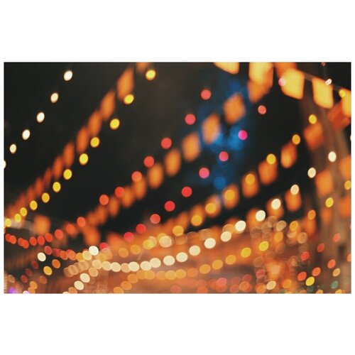 Интерьерная картина-обогреватель WarmART Блики от уличных гирлянд 60х100 см 600000₽