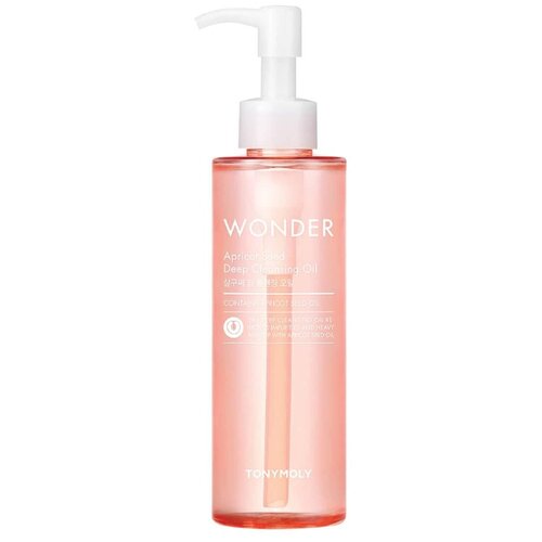 TONY MOLY Wonder Apricot Deep Cleansing Oil Гидрофильное масло с экстрактом абрикосовой косточки, 190 мл.