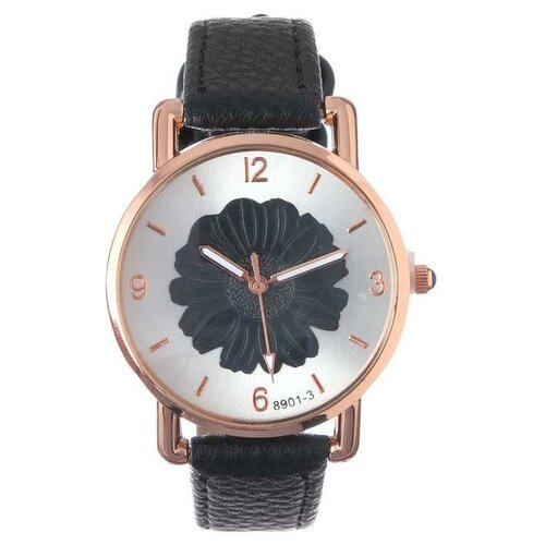 фото Часы наручные женские d=3.5 см, ремешок экокожа 24 см без бренда